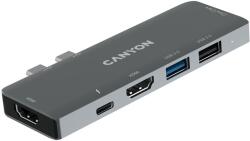 CANYON agy DS-5 7in1 Thunderbolt 3 asztroszürke