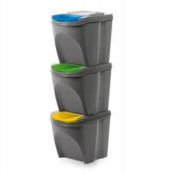 Prosperplast Szelektív hulladékgyűjtő edények 3x25l Prosperplast Sortibox IKWB25S3 (IKWB25S3-405U)