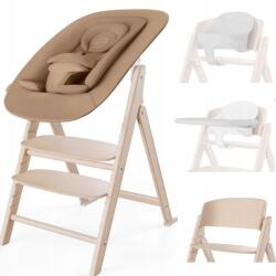 Cybex Click & Fold 4in1 fából készült összecsukható etetőszék Babaágy 99 kg Beige (4063846473502)
