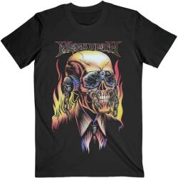 Megadeth Ing Flaming Vic Unisex Black L (MEGATS05MB03)