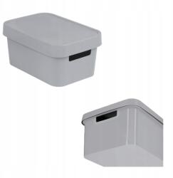 Keter Univerzális szürke tartály Curver fedéllel Infinity 4, 5 l 27 x 19 x 12 cm (229387)