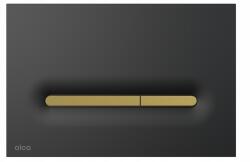 Alcaplast Vezérlőgomb AlcaDrain fekete-matt/arany-matt falsík alatti rendszerekhez (M1878-7)