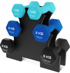 4FIZJO Súlyzó Szett Súlyzó Állvány 4FIZJO 12 Kg (Hantle fitness do treningu 4FIZJO zestaw 12kg)