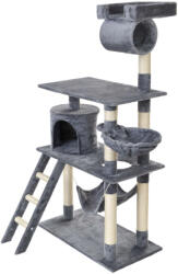 Funfit Play 5 szintes macska Szórakoztató központ és Kaparófa - szürke (1950)