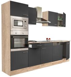 Leziter 280 Yorki Konyhablokk - Sonoma Tölgy Korpusz, Antracit Front