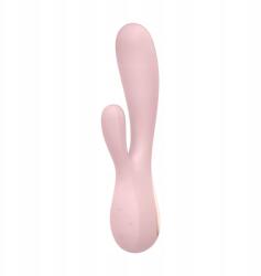 Satisfyer Rózsaszín szilikonból készült dupla nyuszi vibrátor Mono Satisfyer (4061504002651)