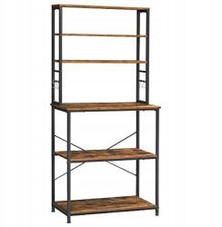 VASAGLE Portago polc, barna (177556)