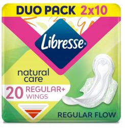 Libresse Regular+ Natural Care szárnyas egészségügyi betét 20 db (7322540137613)