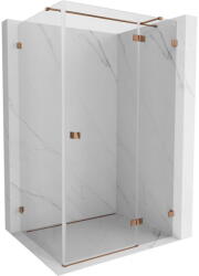 Mexen Lunar T zuhanykabin jobbos nyílóajtóval 135 x 90 cm, átlátszó, rózsaarany - 834T-135-090-60-00-P (834T-135-090-60-00-P)