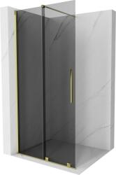 Mexen Velar Walk-in Csúsztatható Zuhanyfal 75 x 200 cm, grafit 8 mm, arany - 871-075-000-43-50 (871-075-000-43-50)