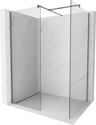 Mexen Kioto zuhanyfal Walk-in 150 x 75 cm, átlátszó, gun metal - 800-150-202-95-00-075 (800-150-202-95-00-075)