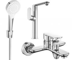 Mexen Milo R05 fürdőkád szett, króm - 713153R05-00 (713153R05-00)