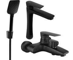 Mexen Axel R62 fürdőkád szett, fekete - 73813R62-70 (73813R62-70)