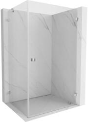 Mexen Lunar-B jobbos kifelé nyíló zuhanykabin 100 x 80 cm, áttetsző, króm - 832-100-080-01-00-P (832-100-080-01-00-P)