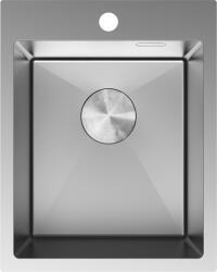 Mexen Solix rozsdamentes acél mosogató 1-medencés 400 x 500 mm, inox - 6406401000-01 (6406401000-01)