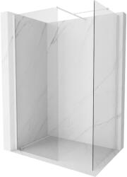 Mexen Kioto-X zuhanyfal Walk-in 140 x 100 cm, átlátszó 10 mm, fehér - 800-140-202-20-00-100-X (800-140-202-20-00-100-X)