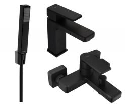 Mexen Mino R77 fürdőkád szett, fekete - 72403R77-70 (72403R77-70)