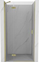 Mexen Mist-H balos nyíló zuhanyajtó, 100 cm, átlátszó, arany szálcsiszolt - 8A5-100-000-55-00-L (8A5-100-000-55-00-L)