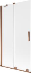 Mexen Velar 2-szárnyú tolófürdőképernyő 100 x 150 cm, zúzmara, rózsaarany - 896-100-000-31-60 (896-100-000-31-60)