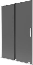 Mexen Velar L kádparaván 2-szárnyú toló 120 x 150 cm, grafit, króm - 896-120-003-41-01 (896-120-003-41-01)