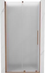 Mexen Velar toló zuhanyajtó 90 cm, zúzmarás, polírozott réz - 871-090-000-31-65 (871-090-000-31-65)