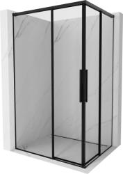 Mexen Rox Duo tolózuhanykabin 95 x 85 cm, fekete keret, fekete - 8C2D-095-085-70-70 (8C2D-095-085-70-70)