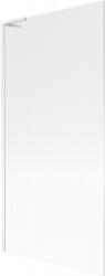 Mexen Next L fürdőkádparaván 1 szárnyú 90 x 150 cm, csíkos, fehér - 895-090-000-03-09-20 (895-090-000-03-09-20)