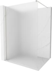 Mexen Kioto Walk-in zuhanyfal 100 x 200 cm, zúzmarás 8 mm, kefélt nikkel - 800-100-101-97-30 (800-100-101-97-30)