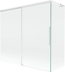 Mexen Rox L 2-szárnyú, eltolható kádparaván 170 + 75 x 150 cm, átlátszó, fehér - 8C9L-170-075-20-00 (8C9L-170-075-20-00)