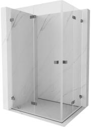 Mexen Lunar-F Duo összecsukható zuhanykabin 95 x 90 cm, átlátszó, gun fém - 836-095L-090P-95-00 (836-095L-090P-95-00)