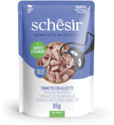 Schesir 6x85g Schesir Complete Nutrition Filet tonhal & fehér hal aszpikban nedves macskatáp - zooplus - 2 882 Ft