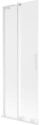 Mexen Velar L fürdőszobai tolóajtó 2-szárnyas 75 x 150 cm, fagyasztott, fehér - 896-075-003-31-20 (896-075-003-31-20)