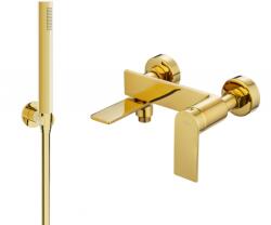 Mexen Zero R70 kád csaptelep zuhanyszettel, arany - 7113R70-50 (7113R70-50)