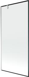 Mexen Next 1 szárnyas fürdőszobai válaszfal 90 x 150 cm, fekete keret, króm - 895-090-000-00-70-01 (895-090-000-00-70-01)