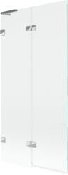 Mexen Lunar L 2-szárnyas fürdőkádparaván, balos, 90 x 150 cm, átlátszó, króm - 897L-090-100-01-00-L (897L-090-100-01-00-L)