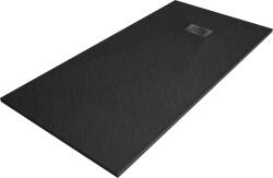 Mexen Hugo SMC téglalap alakú zuhanytálca 180 x 80 cm, fekete, fekete fedlap - 42708018-B (42708018-B)