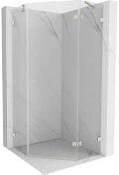 Mexen Lunar ötszögletű jobbos ajtós zuhanykabin 100 x 100 cm, átlátszó, matt nikkel - 831-100P-100L-97-00-P (831-100P-100L-97-00-P)