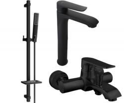 Mexen Pecos DQ72 fekete fürdőkád szett - 72713DQ72-70 (72713DQ72-70)