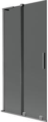 Mexen Velar L kádparaván 2 szárnyú toló 95 x 150 cm, grafit, pisztolyfém - 896-095-003-41-95 (896-095-003-41-95)