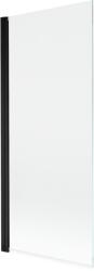 Mexen Mist 1-szárnyú fürdőszobai paraván 80 x 150 cm, átlátszó, fekete - 8A9-080-001-70-00 (8A9-080-001-70-00)