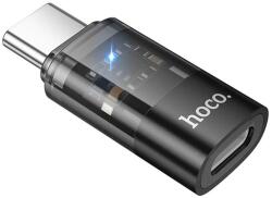 hoco. UA36D adapter (lightning aljzat - Type-C, adatátvitel és töltés, OTG) FEKETE (UA36D)