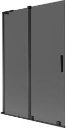 Mexen Velar L 2-szárnyú toló kádparaván 120 x 150 cm, grafit, fekete - 896-120-003-41-70 (896-120-003-41-70)