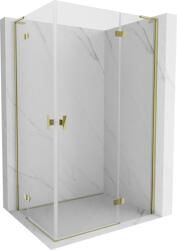 Mexen Mist-H L Duo jobbos nyíló zuhanykabin 70 x 105 cm, átlátszó, arany - 8A5L-070L-105P-50-00 (8A5L-070L-105P-50-00)