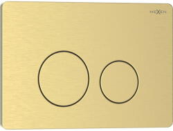 Mexen Tex 06 öblítő gomb rozsdamentes acél, arany szálcsiszolt - 6106-11 (6106-11)