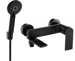 Mexen Zero R40 fürdőkád csaptelep zuhanyszettel, fekete - 7113R40-70 (7113R40-70)