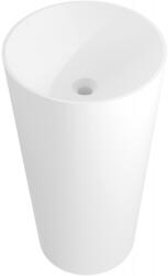 Mexen Onyx-03 szabadon álló mosdókagyló konglomerátumból 45 x 45 cm, fehér matt - 26534500 (26534500)