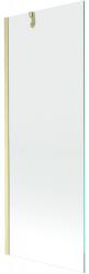 Mexen Next egyajtós fürdőkádparaván 70 x 150 cm, átlátszó, arany szálcsiszolt - 895-070-000-00-00-55 (895-070-000-00-00-55)