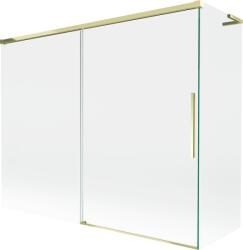 Mexen Rox L kétszárnyú kádparaván, 190 + 90 x 150 cm, átlátszó, arany - 8C9L-190-090-50-00 (8C9L-190-090-50-00)