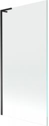 Mexen Next L egyoldalas fürdőkád paraván 90 x 150 cm, átlátszó, fekete - 895-090-000-03-00-70 (895-090-000-03-00-70)