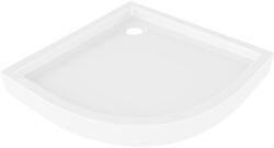 Mexen Flow+ félköríves zuhanytálca 80 x 80 cm, fehér fényes - 46Q108080H (46Q108080H)